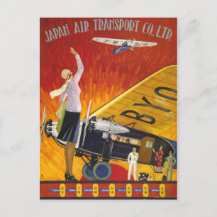 Japan Air Transport Postkarte