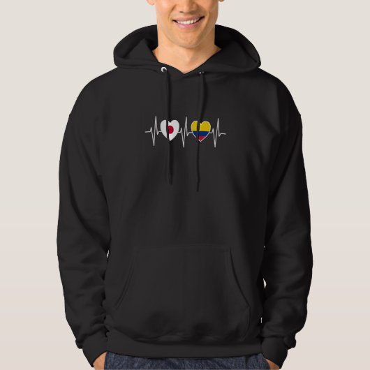 Japan And Colombia Colombian Flag Flags Hoodie (Vorderseite)