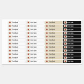 Japan Art Deco Flag | Custom Iron-On Name Label Etiketten (Blatt)