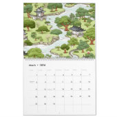 Japan Art Folk Neues Jahr Kalender (Mär 2026)