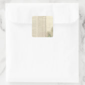 Japan, Asien 61 Quadratischer Aufkleber (Tasche)
