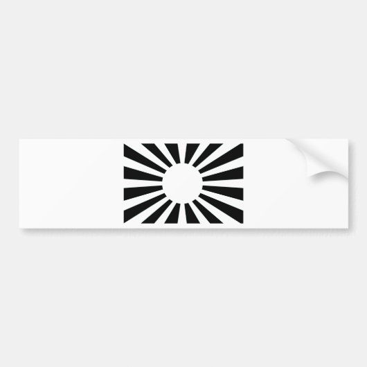 Japan-aufgehende Sonne-Flagge Autoaufkleber (Vorne)