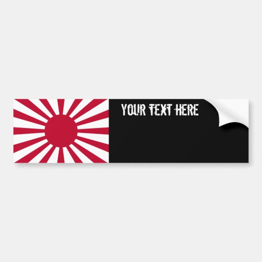 Japan-aufgehende Sonne-Flagge Autoaufkleber (Vorne)