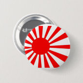 Japan-aufgehende Sonne-Flagge Button (Vorne & Hinten)