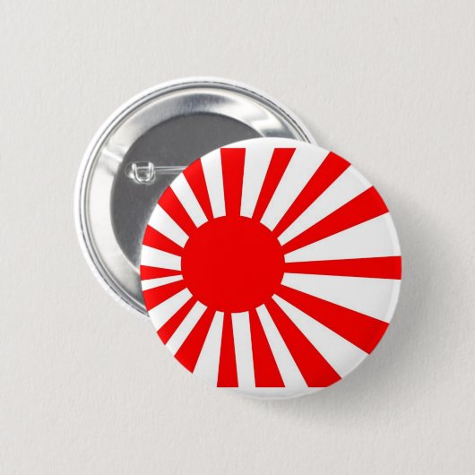Japan-aufgehende Sonne-Flagge Button (Vorne & Hinten)