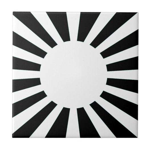 Japan-aufgehende Sonne-Flagge Fliese (Vorderseite)