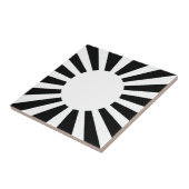 Japan-aufgehende Sonne-Flagge Fliese (Seite)