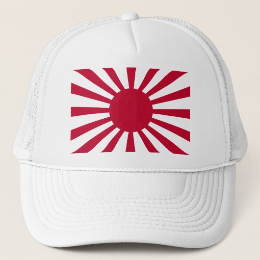 Japan-aufgehende Sonne-Flagge Truckerkappe (Vorderseite)