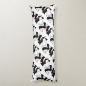 Japan Beautiful Woman Geisha Schwarz-weiß Kissen (Rückseite (Vertikal))