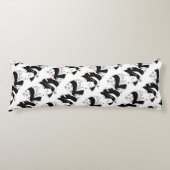 Japan Beautiful Woman Geisha Schwarz-weiß Kissen (Vorderseite)