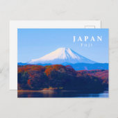 Japan Berühmte Fuji Postkarte (Vorne/Hinten)