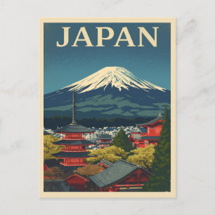 Japan Blick auf den Berg Fuji Postkarte