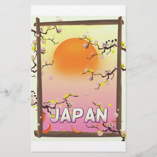Japan Blossom Garden Briefpapier (Vorderseite)