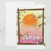 Japan Blossom Garden Briefpapier (Vorne/Hinten)