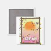 Japan Blossom Garden Magnet (Vorderseite/Rückseite)