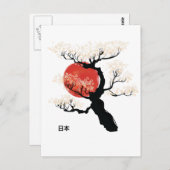 Japan Bonsai Postkarte (Vorne/Hinten)