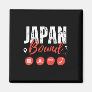 Japan Bound Tokio Reisen Reise-Reise Matching Fa Magnet