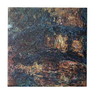 Japan-Brücke von Claude Monet, Vintage Fine Art Fliese