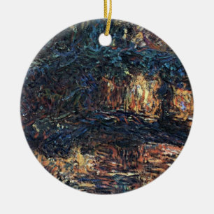 Japan-Brücke von Claude Monet, Vintage Fine Art Keramikornament