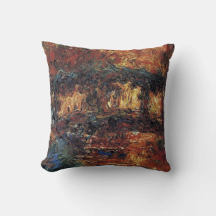 Japan-Brücke von Claude Monet, Vintage Fine Art Kissen