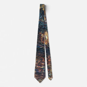 Japan-Brücke von Claude Monet, Vintage Fine Art Krawatte