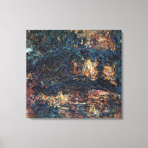 Japan-Brücke von Claude Monet, Vintage Fine Art Leinwanddruck