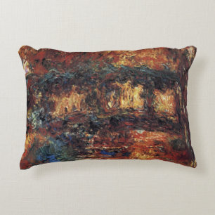 Japan-Brücke von Claude Monet, Vintage Fine Art Zierkissen
