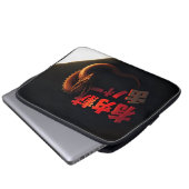 Japan-Buchstaben und Drache Laptopschutzhülle (Vorne Knopf)