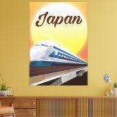 Japan Bullet Train Reiseplakat Leinwanddruck (Insitu (Wohnzimmer))