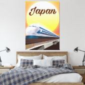 Japan Bullet Train Reiseplakat Leinwanddruck (Insitu (Schlafzimmer))