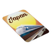 Japan Bullet Train Reiseplakat Magnet (Rechte Seite)