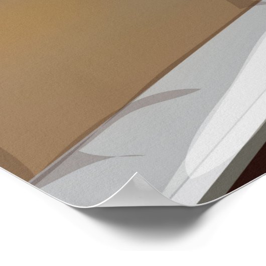 Japan Bullet Train Reiseplakat Poster (Ecke)