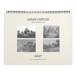 Japan Burgen Historische Ansichten 2027 Kalender