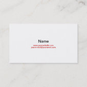 Japan Business Card Visitenkarte (Rückseite)