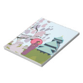 Japan Cherry Blossom Geisha Kimono Notizblock (Rotiert)