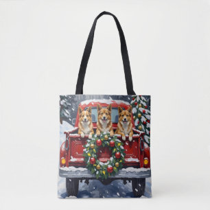 Japan-Chin-Weihnachten-Roter-LKW-Urlaub Tasche