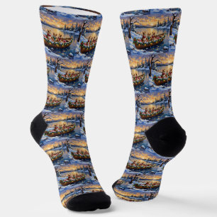 Japan-Chin-Weihnachtsboot-Feiertag Socken