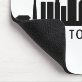 Japan Cityscape Travel | Tokyo Skyline Silhouette Mousepad (Ecke)