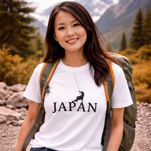 Japan Climbing Minimalist Seil Silhouette T-Shirt