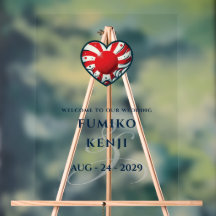 Japan Couple Heart Wedding Willkommen