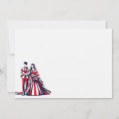 Japan Couple Wedding Einladung (Rückseite)