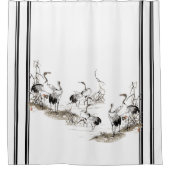 Japan Crane Birds Animal Feuchtlands Dutain Duschvorhang (Vorderseite)