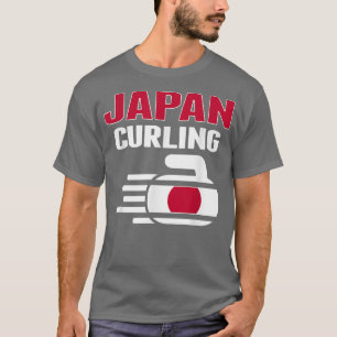Japan Curling Rock Sport Fans Japanischer Wintersp T-Shirt