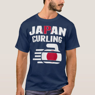 Japan Curling Rock Sport Fans Japanischer Wintersp T-Shirt