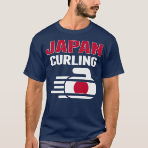 Japan Curling Rock Sport Fans Japanischer Wintersp T-Shirt