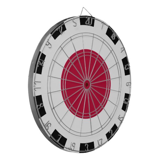 Japan Dartboard & Japanese Flag / Game Board Dartscheibe (Vorderseite Links)