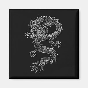 Japan Dragon Tattoo Zeichnend traditionelles japan Magnet