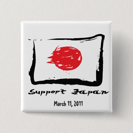 Japan-Entlastung - Stützjapan-Knöpfe Button (Vorderseite)