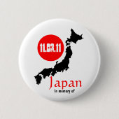 Japan-Entlastungs-Tsunamierdbeben Sendai Button (Vorderseite)