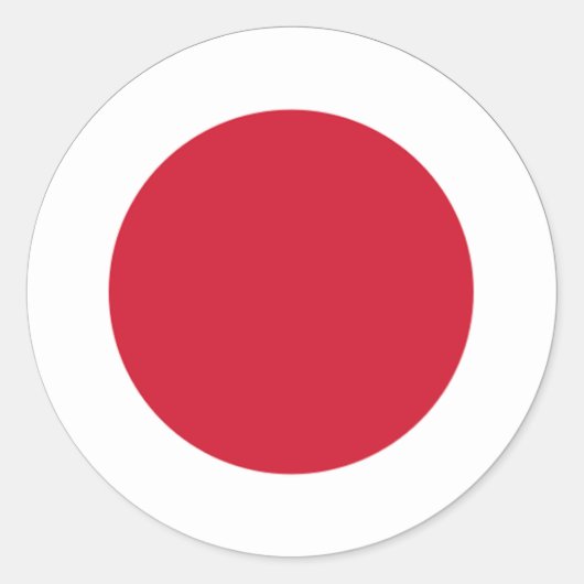 Japan-Euro-Aufkleber Runder Aufkleber (Vorderseite)